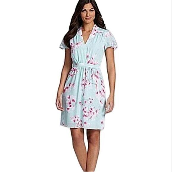 Alex Marie Elise cherry blossom Sheath Dress sz 4 - Picture 3 of 12